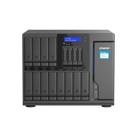 QNAP TS-1655 NAS Tower Intel Atom® C5125 8 GB DDR4 0 TB QNAP Turbo System Fekete