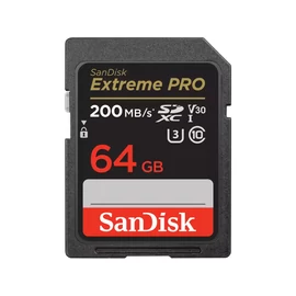 EXTREME PRO 64GB SDXC MEMORY CARD 200MB/S 90MB/S UHS-I CL. 10