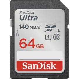 SANDISK ULTRA 64GB SDXC MEMORY CARD 140MB/S
