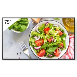 Sony FW-75BZ35L tartalomszolgáltató (signage) kijelző Laposképernyős digitális reklámtábla 190,5 cm (75") LCD Wi-Fi 550 cd/m2 4K Ultra HD Fekete Android 24/7