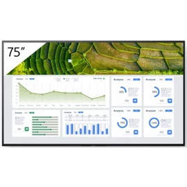 Sony FW-75BZ30L tartalomszolgáltató (signage) kijelző Laposképernyős digitális reklámtábla 190,5 cm (75") LCD Wi-Fi 440 cd/m2 4K Ultra HD Fekete Android 24/7