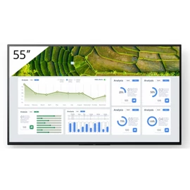 Sony FW-55BZ30L tartalomszolgáltató (signage) kijelző Laposképernyős digitális reklámtábla 139,7 cm (55") LCD Wi-Fi 440 cd/m2 4K Ultra HD Fekete Android 24/7