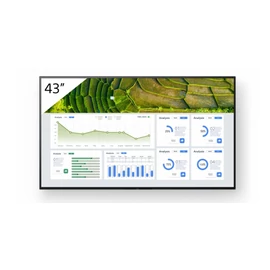 Sony FW-43BZ30L tartalomszolgáltató (signage) kijelző Laposképernyős digitális reklámtábla 109,2 cm (43") LCD Wi-Fi 440 cd/m2 4K Ultra HD Fekete Android 24/7