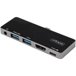 StarTech.com DKT30ICHPD dokkoló állomás és port replikátor Vezetékes USB 3.2 Gen 1 (3.1 Gen 1) Type-C Fekete, Ezüst