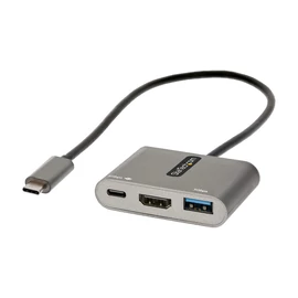 StarTech.com CDP2HDUACP2 dokkoló állomás és port replikátor Vezetékes USB 3.2 Gen 1 (3.1 Gen 1) Type-C Szürke
