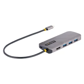 StarTech.com 127B-USBC-MULTIPORT dokkoló állomás és port replikátor Vezetékes USB 3.2 Gen 1 (3.1 Gen 1) Type-C Szürke