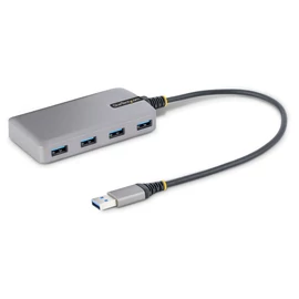 StarTech.com 5G4AB-USB-A-HUB hálózati csatlakozó USB 3.2 Gen 1 (3.1 Gen 1) Type-A 5000 Mbit/s Szürke