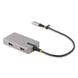 StarTech.com 104B-USBC-MULTIPORT dokkoló állomás és port replikátor Vezetékes USB 3.2 Gen 1 (3.1 Gen 1) Type-C Fekete, Ezüst
