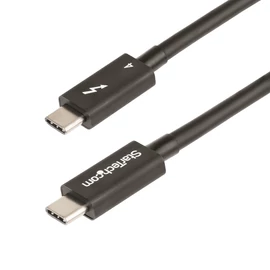 StarTech.com TBLT4MM50CM Thunderbolt kábel 0,5 M 40 Gbit/s Fekete