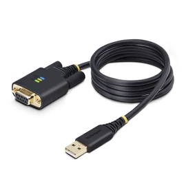 StarTech.com 1P3FFCNB-USB-SERIAL soros kábel Fekete 1 M USB A típus DB-9