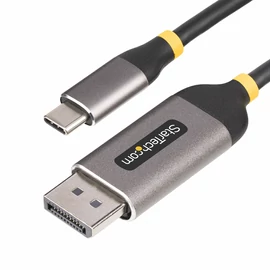 StarTech.com 142-USBC-DP-8K-10F video átalakító kábel 3 M USB C-típus DisplayPort Fekete, Szürke
