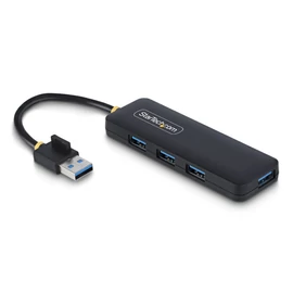 StarTech.com H5A4A-USB-HUB hálózati csatlakozó USB 3.2 Gen 1 (3.1 Gen 1) Type-A 5000 Mbit/s Fekete