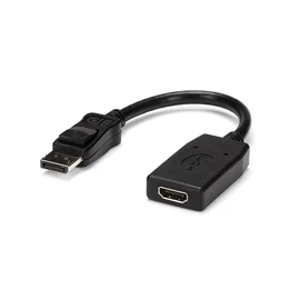 StarTech.com DP2HDMI video átalakító kábel 0,24 M HDMI A-típus (Standard) DisplayPort Fekete