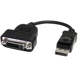 StarTech.com DP2DVIS video átalakító kábel 0,2 M DisplayPort DVI-D Fekete