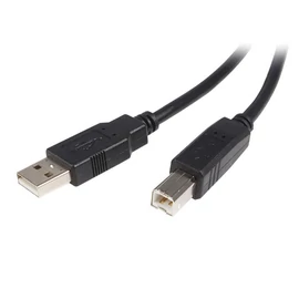 StarTech.com USB2HAB3M USB kábel USB 2.0 3 M USB A USB B Fekete