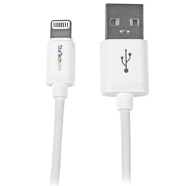 StarTech.com USBLT1MW Lightning kábel 1 M Fehér