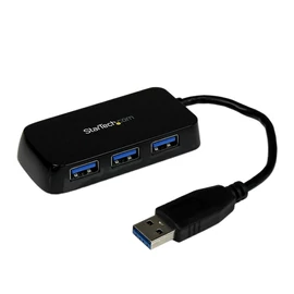 StarTech.com ST4300MINU3B hálózati csatlakozó USB 3.2 Gen 1 (3.1 Gen 1) Type-A 5000 Mbit/s Fekete