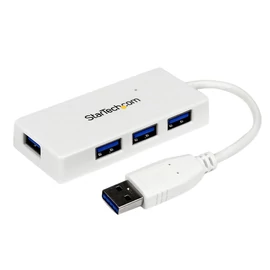 StarTech.com ST4300MINU3W hálózati csatlakozó USB 3.2 Gen 1 (3.1 Gen 1) Type-A 5000 Mbit/s Fehér