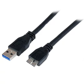 StarTech.com USB3CAUB1M USB kábel USB 3.2 Gen 1 (3.1 Gen 1) 1 M USB A Micro-USB B Fekete