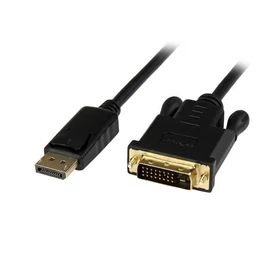StarTech.com DP2DVIMM3BS video átalakító kábel 0,9 M DisplayPort DVI-D Fekete