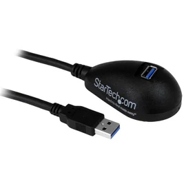 StarTech.com USB3SEXT5DKB USB kábel USB 3.2 Gen 1 (3.1 Gen 1) 1,5 M USB A Fekete