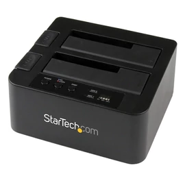 StarTech.com SDOCK2U33RE duplikátor HDD/SSD másoló Fekete 1 másolatok