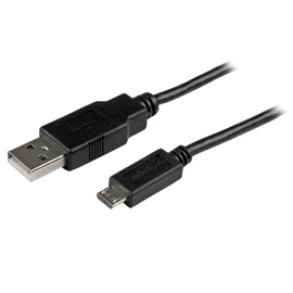 StarTech.com USBAUB50CMBK USB kábel USB 2.0 0,5 M USB A Micro-USB B Fekete