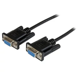 StarTech.com SCNM9FF2MBK soros kábel Fekete 2 M DB-9