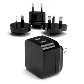 StarTech.com USB2PACBK mobiltelefon töltő Mobiltelefon, Okostelefon, Táblagép Fekete Váltakozó áram Beltéri