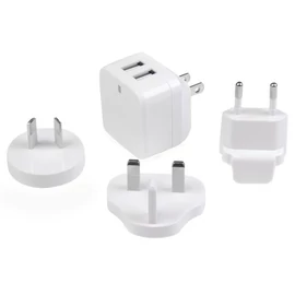 StarTech.com USB2PACWH mobiltelefon töltő Okostelefon, Táblagép Fehér Váltakozó áram Beltéri