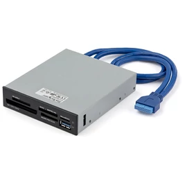 StarTech.com 35FCREADBU3 kártyaolvasó IDC Fekete, Fémes