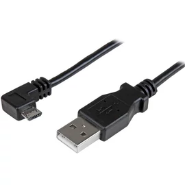 StarTech.com USBAUB2MRA USB kábel USB 2.0 2 M USB A Micro-USB B Fekete