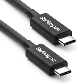 StarTech.com TBLT34MM50CM Thunderbolt kábel 0,5 M 40 Gbit/s Fekete