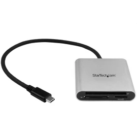 StarTech.com FCREADU3C kártyaolvasó USB 3.2 Gen 1 (3.1 Gen 1) Type-C Fekete, Ezüst