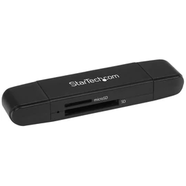 StarTech.com SDMSDRWU3AC kártyaolvasó USB 3.2 Gen 1 (3.1 Gen 1) Type-A/Type-C Fekete