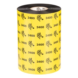 Zebra 3400 High Performance Wax-Resin festékszalag 450 M Fekete