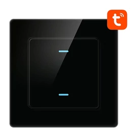Érintőkapcsoló WiFi Avatto N-TS10-B2 Double TUYA (fekete)