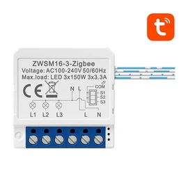 ZigBee Avatto ZWSM16-W3 TUYA intelligens aljzat kapcsoló