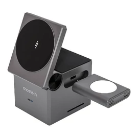 Choetech T632-F 3 az 1-ben 15W-os vezeték nélküli töltő (fekete)