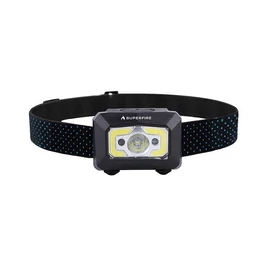 Fejlámpa Superfire X30 – 340 lm, USB, 5 mód, 130 m