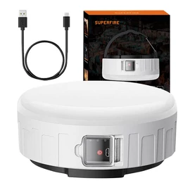Kemping lámpa Superfire T25 – 400 lm, USB, 3 mód