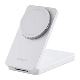 UGREEN W528 2 az 1-ben iPhone/AirPods vezeték nélküli töltő, 20W (fehér)