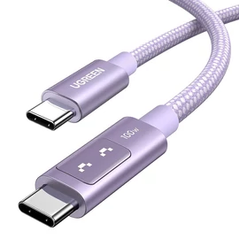 USB-C-USB-C kábel Ugreen Uno L509, 100W, 2m (lila)