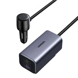 UGREEN EC706 autós töltő, USB + 2x USB-C, 150 W