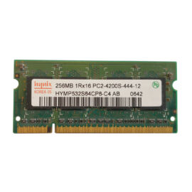 256MB, DDR2, 533MHz notebook memória (PC2-4200S-444-12, HYMP532S64P6-C4-AB)