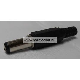 Táp dugó, 5,5*2,1*14mm, szerelhető vég T103
