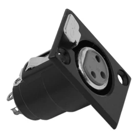 3 pólusú fém XLR beépíthető csatlakozó aljzat anya XLR-3FC 05195
