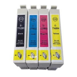 T0715 festékpatron csomag, multipack, utángyártott, Bk+C+M+Y