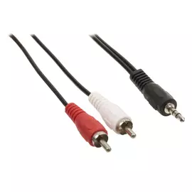 RCA - Jack kábel RCA x2 apa - 3,5" x1 apa stereo  1,5m CAGP22200BK15 VLAP22200B15 A 49  20122