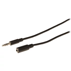 Jack - Jack kábel 3,5" apa - 3,5" anya stereo 3,0m CAGP22050BK30 KPO2744-3 CCA-423-3M